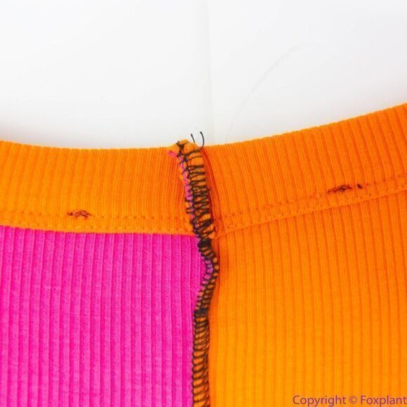 NEW Eloquii Patchwork midi Dress, pink and orange, 22/24, New without tags - Picture 13 of 15